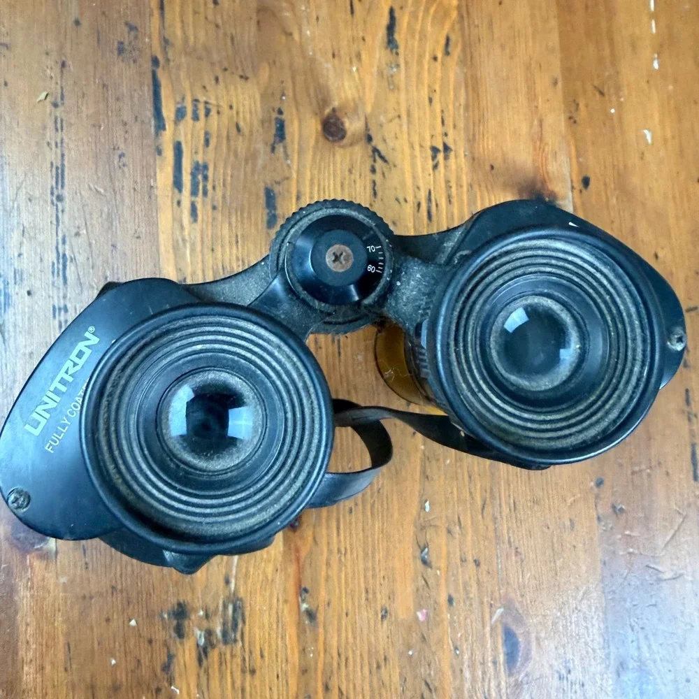 Unitron 7x50‎ Binoculars Fully Coated Optics Yellow Marine Field Glasses Japan